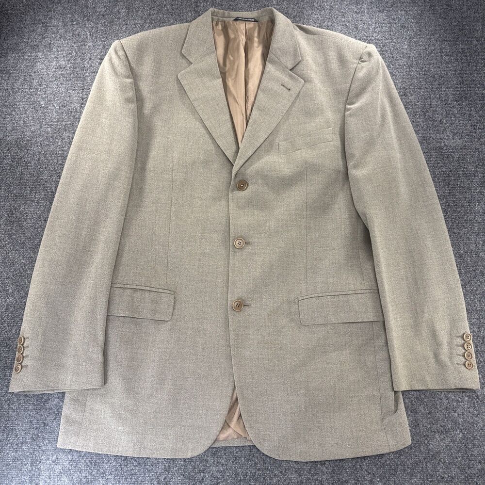Lamberti Made in Italy Blazer Men’s Approx 44-46L Gray Taupe 3 Button